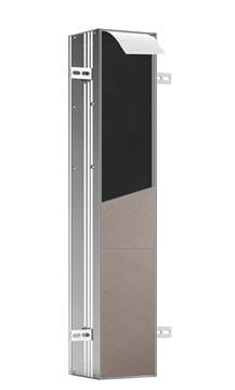 CONCEPT 300 nízká skříňka 15,3x15x80,3 cm, 1 dvířka, panty vpravo, Push-open, s držákem toaletního papíru, s WC štětkou, k obložení