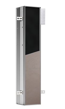 CONCEPT 300 nízká skříňka 15,3x15x80,3 cm, 1 dvířka, panty vlevo, Push-open, s držákem toaletního papíru, s WC štětkou, k obložení