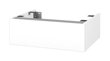 DŘEVOJAS DSD SZZ 60 nízká skříňka 60x50x20 cm, 1 zásuvka, Push-open, lesklá bílá/bílá vysoký lesk