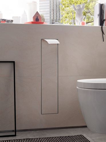 CONCEPT 300 nízká skříňka 15,4x15x65,8 cm, 1 dvířka, panty vlevo, Push-open, s držákem toaletního papíru, s WC štětkou, k obložení 015-2079 Obrázek - fotka