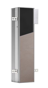 CONCEPT 300 nízká skříňka 15,4x15x65,8 cm, 1 dvířka, panty vlevo, Push-open, s držákem toaletního papíru, s WC štětkou, k obložení