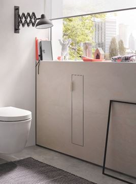 CONCEPT 300 nízká skříňka 15,4x15x65,8 cm, 1 dvířka, panty vpravo, Push-open, s držákem toaletního papíru, s WC štětkou, k obložení 015-2074 Obrázek - fotka