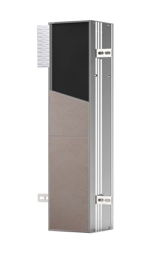 CONCEPT 300 nízká skříňka 15,4x15x65,8 cm, 1 dvířka, panty vpravo, Push-open, s držákem toaletního papíru, s WC štětkou, k obložení 015-2074 Obrázek - Hlavní obrázek