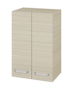 DŘEVOJAS SYD2 50 nízká skříňka 50x35,2x77,1 cm, 2 dvířka, úchytka hliník mat, dub