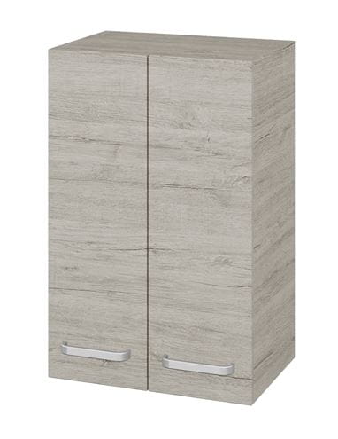 DŘEVOJAS SYD2 50 nízká skříňka 50x35,2x77,1 cm, 2 dvířka, úchytka hliník mat, oregon 68809-T01 Obrázek - Hlavní obrázek