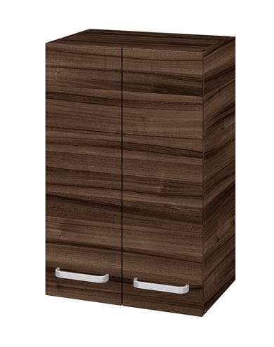 DŘEVOJAS SYD2 50 nízká skříňka 50x35,2x77,1 cm, 2 dvířka, úchytka hliník mat, ořech 65181-T01 Obrázek - Hlavní obrázek