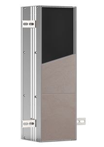 CONCEPT 300 nízká skříňka 15,4x15x49,2 cm, 1 dvířka, Push-open, s WC štětkou, k obložení