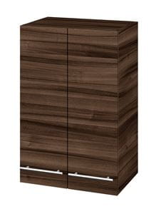 DŘEVOJAS SYD2 50 nízká skříňka 50x35,2x77,1 cm, 2 dvířka, úchytka ocel, ořech