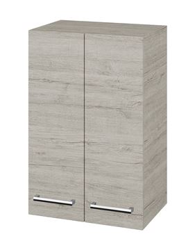 DŘEVOJAS SYD2 50 nízká skříňka 50x35,2x77,1 cm, 2 dvířka, úchytka chrom, oregon