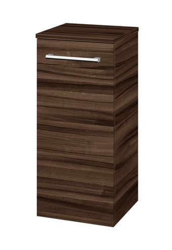 DŘEVOJAS DOS SND 35 nízká skříňka 35,5x36x79,3 cm, 1 dvířka, panty vlevo, úchytka chrom, ořech 62111-T03 Obrázek - Hlavní obrázek