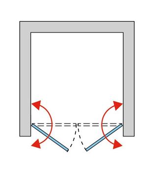 CONCEPT 200 sprchové dveře 75x200 cm, lítací, aluchrom/čiré sklo CON20755007 Obrázek - fotka