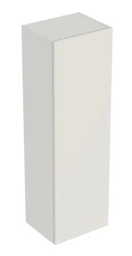 GEBERIT SMYLE SQUARE nízká skříňka 36x29,9x118 cm, 1 dvířka, Push-open, lesklá pískově šedá