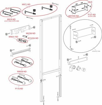 ALCA montážní rám pro pisoár 112 cm A107S/1120 Obrázek - fotka