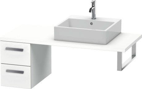 CONCEPT 450 deska pod umyvadlo s výřezem 100x55x4,5 cm, matná bílá XB009E01818 Obrázek - fotka