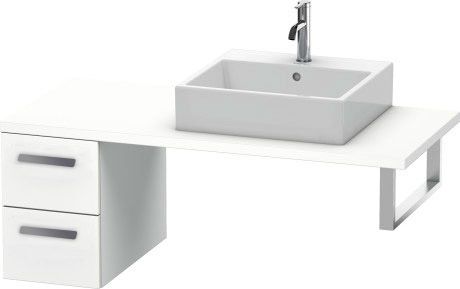 CONCEPT 450 deska pod umyvadlo s výřezem 120x55x4,5 cm, matná bílá XB009F01818 Obrázek - fotka
