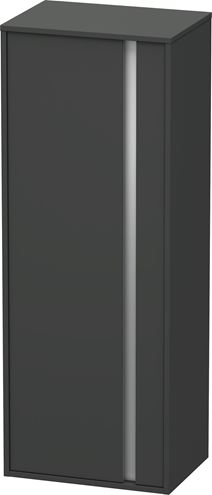 DURAVIT KETHO nízká skříňka 50x36x132 cm, 1 dvířka, panty vlevo, matný grafit KT1267L4949 Obrázek - Hlavní obrázek