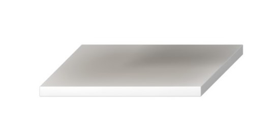JIKA CUBITO PURE deska pod umyvadlo 66x47x3,6 cm, bílá H46J4200105001 Obrázek - Hlavní obrázek