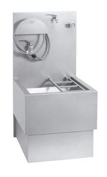 AZP BRNO výlevka pro chemické WC 60 cm, s napouštěcím ventilem a roštem, nerez