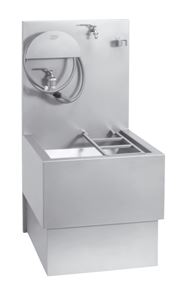 AZP BRNO výlevka pro chemické WC 60 cm, s napouštěcím ventilem a roštem, nerez