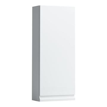 LAUFEN PRO S nízká skříňka 35x18x85 cm, 1 dvířka, panty vpravo, lesklá bílá