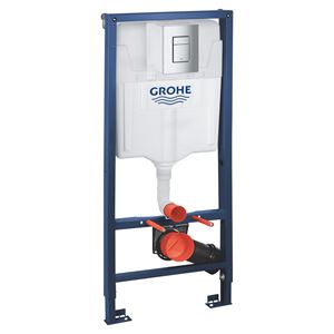 GROHE RAPID SL montážní prvek pro WC 113 cm, se splachovací nádržkou a s tlačítkem Skate Cosmopolitan, chrom