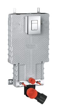 GROHE UNISET montážní prvek pro WC, se splachovací nádržkou a s ovládacím tlačítkem Skate Cosmopolitan, chrom