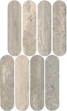 MARAZZI MYSTONE TRAVERTINO mozaika 20x36,5 cm, lesk, silver