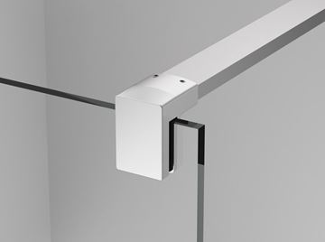 RONAL EASY STR4P stěna walk-in 100x200 cm, aluchrom/čiré sklo STR4P 100 50 07 Obrázek - fotka
