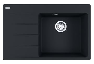 FRANKE CENTRO CNG 611-78 TL/7 fragranitový dřez 780x500 mm, odkapávač vlevo, matná černá
