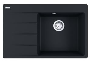 FRANKE CENTRO CNG 611-78 TL/7 fragranitový dřez 780x500 mm, odkapávač vlevo, matná černá