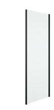 RONAL DIVERA D22F1 boční stěna 100x200 cm, matná černá/čiré sklo