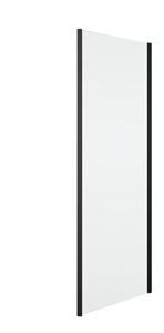 RONAL DIVERA D22F1 boční stěna 100x200 cm, matná černá/čiré sklo