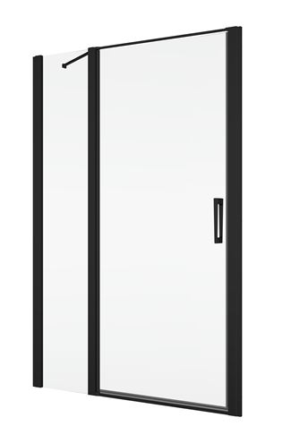 RONAL DIVERA D22T13 sprchové dveře 90x200 cm, vstup 530 mm, lítací, matná černá/čiré sklo D22T13 070 20 06 07 Obrázek - Hlavní obrázek