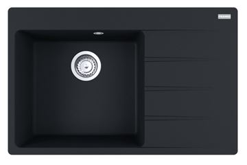 FRANKE CENTRO CNG 611-78 TL/2 fragranitový dřez 780x500 mm, odkapávač vpravo, matná černá