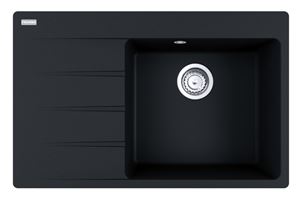 FRANKE CENTRO CNG 611-78 TL/7 fragranitový dřez 780x500 mm, odkapávač vlevo, onyx