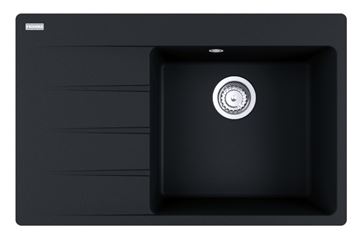 FRANKE CENTRO CNG 611-78 TL/7 fragranitový dřez 780x500 mm, odkapávač vlevo, onyx