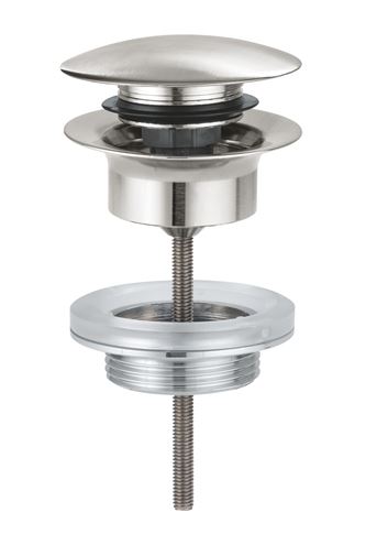 GROHE umyvadlová výpust, click-clack, s přepadem, supersteel 65807DC0 Obrázek - Hlavní obrázek
