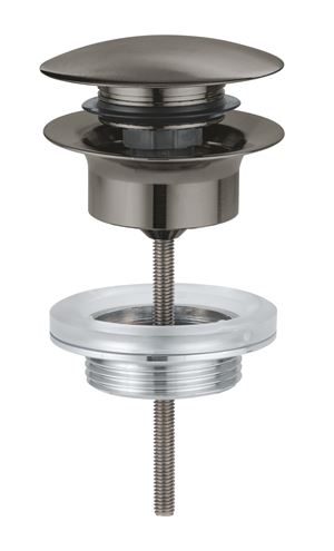 GROHE umyvadlová výpust, click-clack, s přepadem, kartáčovaný hard graphite 65807AL0 Obrázek - Hlavní obrázek