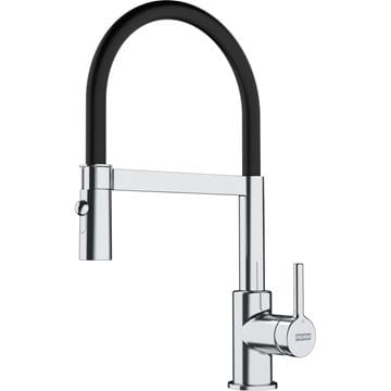 FRANKE FC 6085 LINA dřezová baterie, s flexi ramínkem, chrom/černá
