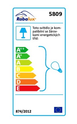 RABALUX PERIODIC nástěnné svítidlo E14, 580 mm, chrom 5809 Obrázek - fotka