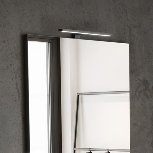 RIHO LED svítidlo na zrcadlo, 4000 K, 300 lm, 4,8 W, 300 mm, chrom 204927 Obrázek - fotka