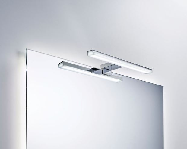 IDEAL STANDARD MIRROR & LIGHT PANDORA LED svítidlo na zrcadlo, 5700 K, 880 lm, 8 W, 308 mm, chrom T320967 Obrázek - fotka
