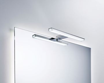 IDEAL STANDARD MIRROR & LIGHT PANDORA LED svítidlo na zrcadlo, 5700 K, 880 lm, 8 W, 308 mm, chrom T320967 Obrázek - fotka