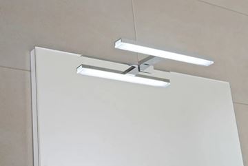 JIKA CLEAR GEMMA LED svítidlo na zrcadlo, 840 lm, 6 W, 280 mm, chrom