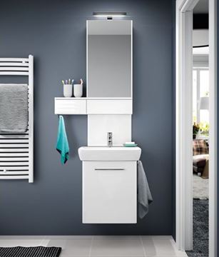 GEBERIT LED svítidlo na zrcadlo, 4000 K, 600 lm, 6 W, 300 mm, chrom 501.280.00.1 Obrázek - fotka