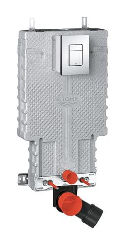 BASIC PRO závěsné WC s montážním prvkem Grohe Uniset, Tornado Flush splachování, SoftClose sedátko, chromové tlačítko PT1.GRKF-RSC.CR.1 Obrázek - fotka