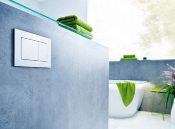 VITRA INTEGRA závěsné WC s montážním prvkem TECEbox, Rim-ex splachování, SoftClose sedátko, lesklé chromové tlačítko PT2.TEKF-RSC.CR.29 Obrázek - fotka