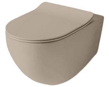 ARTCERAM FILE 2.0 závěsné WC, Rimless splachování, brown matera