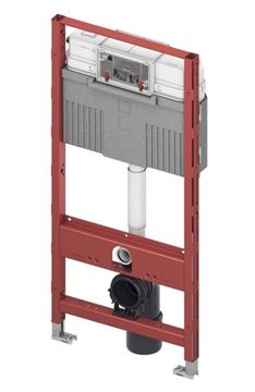 CONCEPT 100 závěsné WC s montážním prvkem TECEprofil, sedátko, bílé tlačítko PT1.TEDF-KK.W.26 Obrázek - fotka