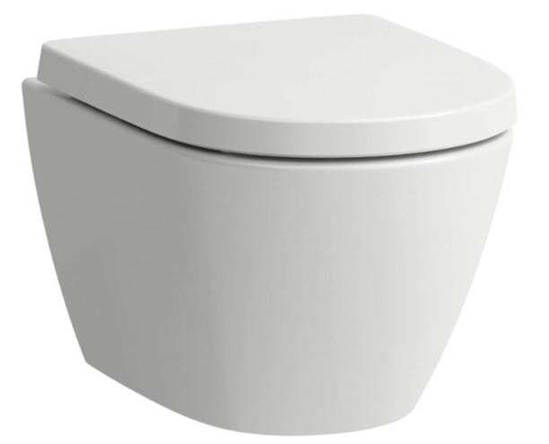 LAUFEN FIORA závěsné WC s montážním prvkem Laufen Ineo CW102, Rimless splachování, SoftClose sedátko, chromové tlačítko PT2.LADF-RSC.CR.6 Obrázek - fotka